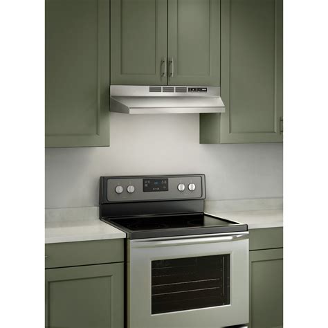 broan 30-in ducted stainless steel black under cabinet range hood|broan 30 range hood stainless.